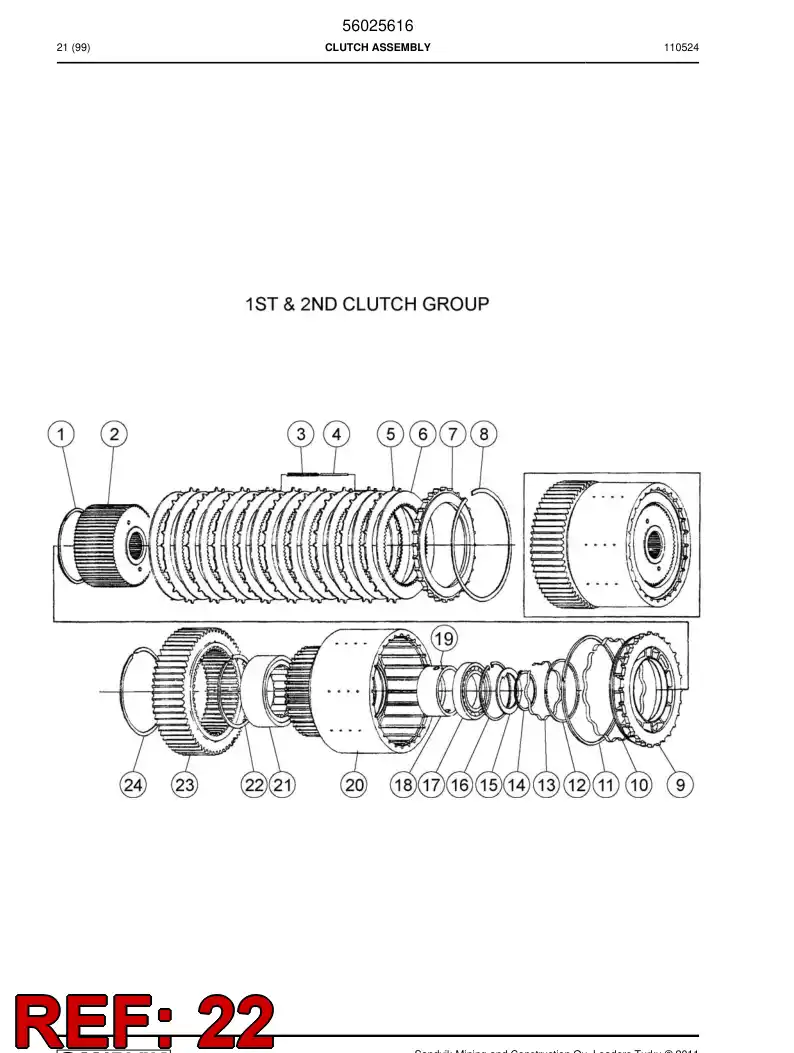 04700411 047 004 11 Circlip - Sandvik Technical Drawing