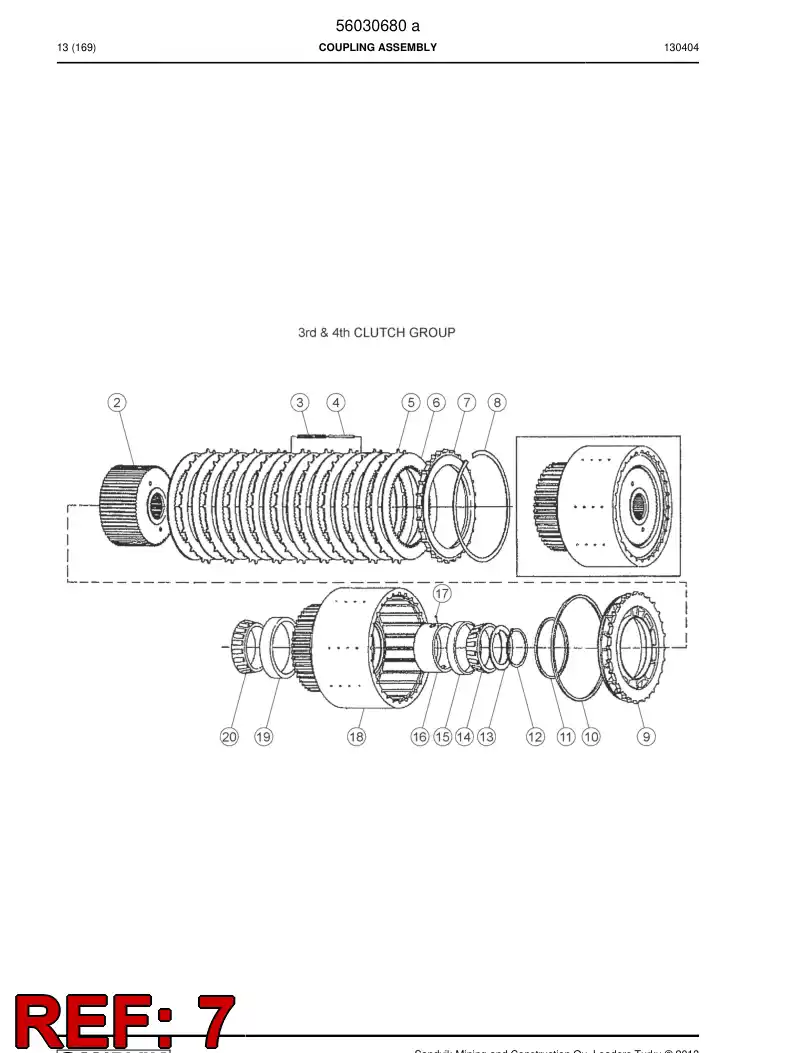 04700420 047 004 20 Plate, End - Sandvik Technical Drawing