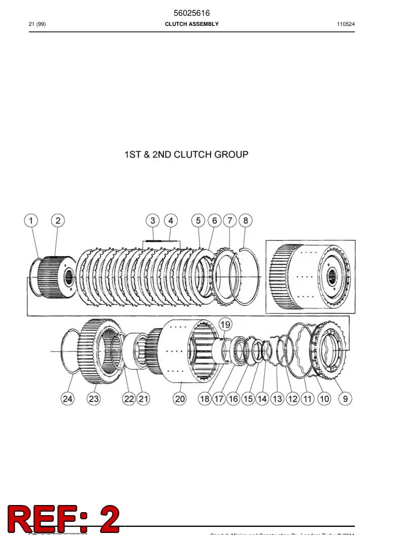 04700425 047 004 25 Hub - Sandvik Technical Drawing