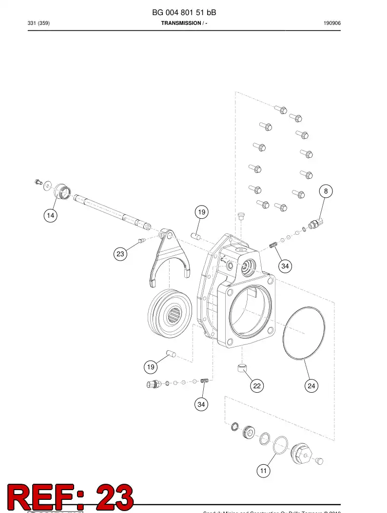 04700448 047 004 48 Screw - Sandvik Technical Drawing