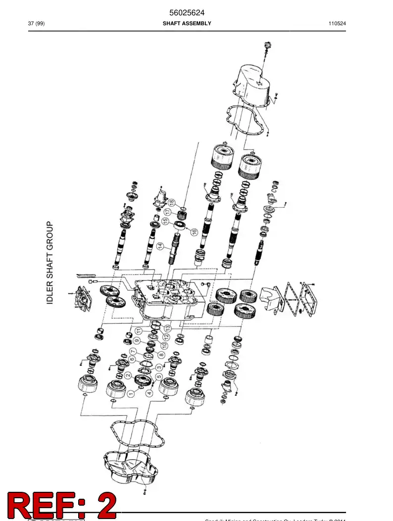 04700513 047 005 13 Gear - Sandvik Technical Drawing