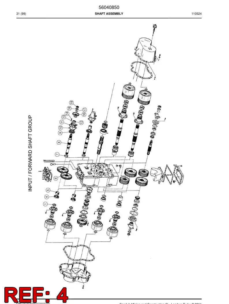 04700519 047 005 19 Bearing - Sandvik Technical Drawing