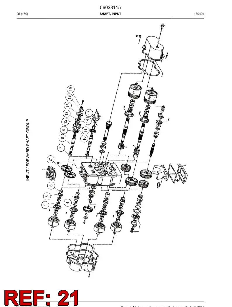 04700521 047 005 21 Gear - Sandvik Technical Drawing