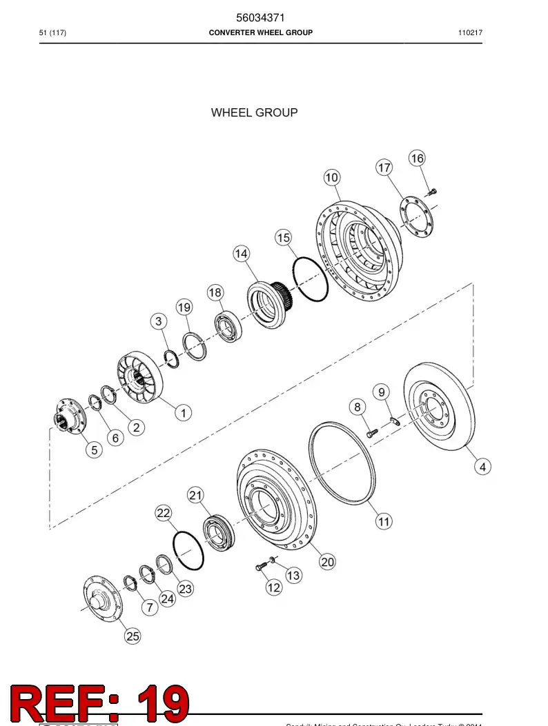 04700549 047 005 49 Circlip - Sandvik Technical Drawing
