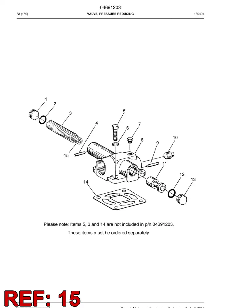 04700554 047 005 54 Spring - Sandvik Technical Drawing