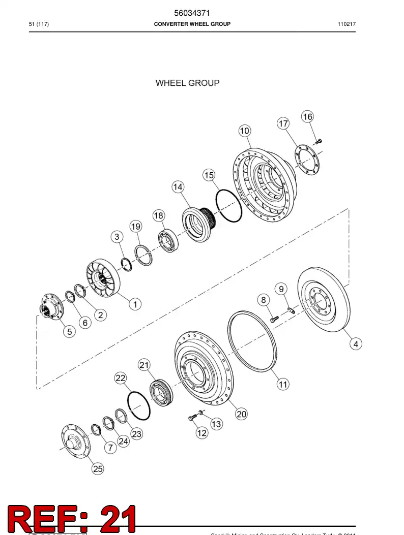 04700569 047 005 69 Bearing - Sandvik Technical Drawing
