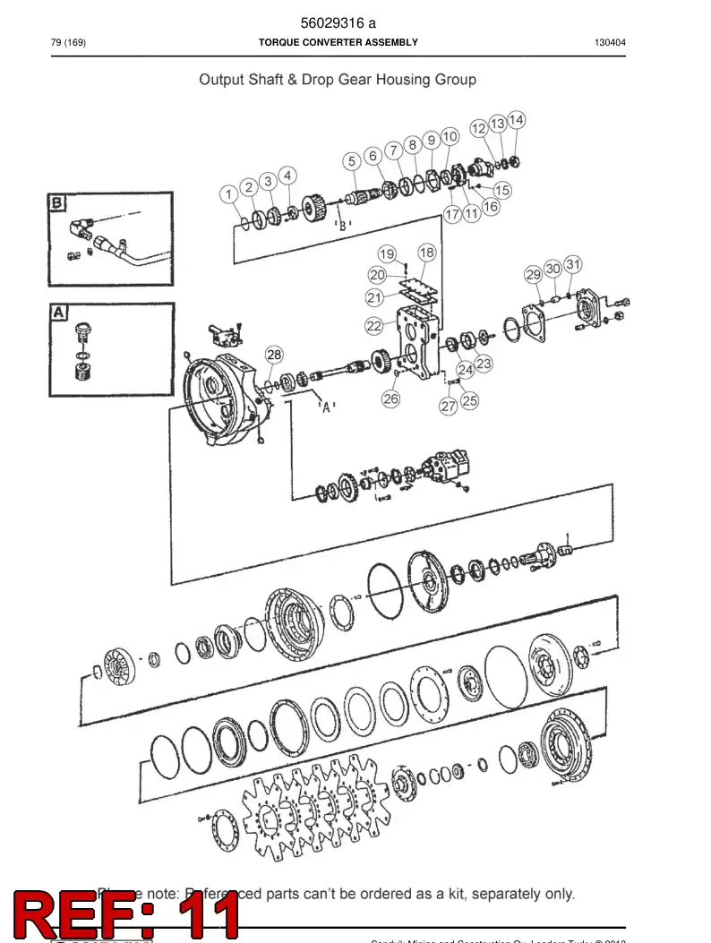 04700608 047 006 08 Housing, Bearing - Sandvik Technical Drawing