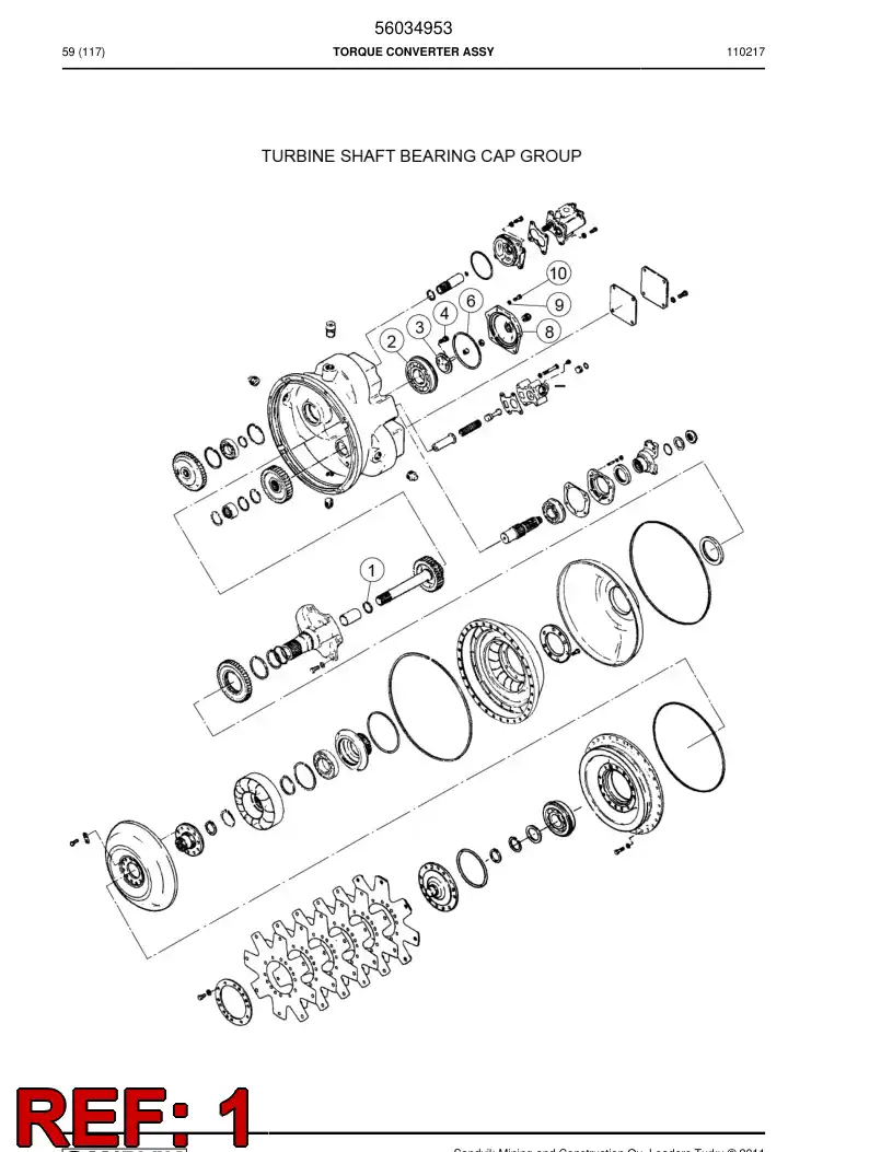 04700611 047 006 11 Ring, PISTON - Sandvik Technical Drawing