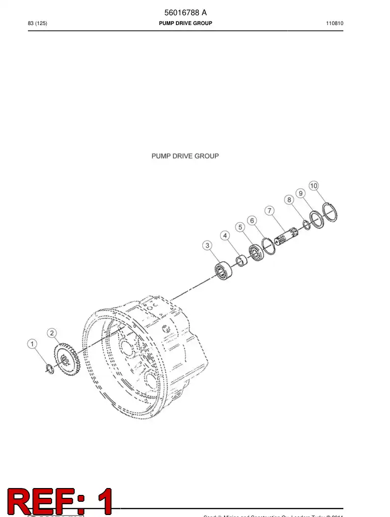 04700655 047 006 55 Circlip - Sandvik Technical Drawing
