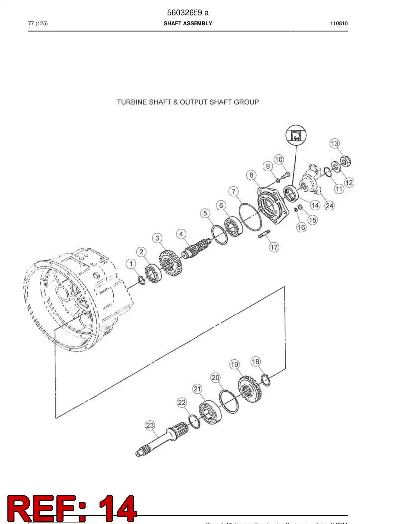 04700661 047 006 61 Seal - Sandvik Technical Drawing