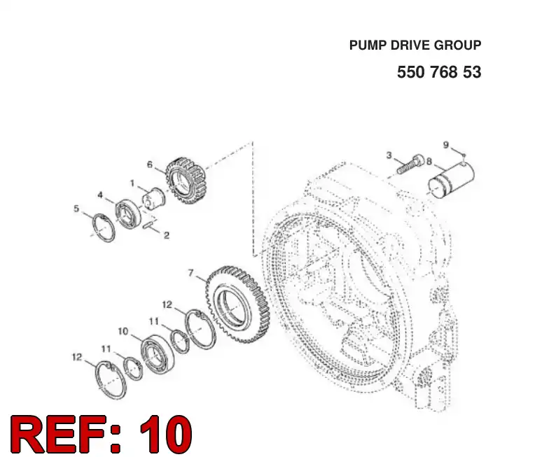 04700665 047 006 65 BEARING - Sandvik Technical Drawing
