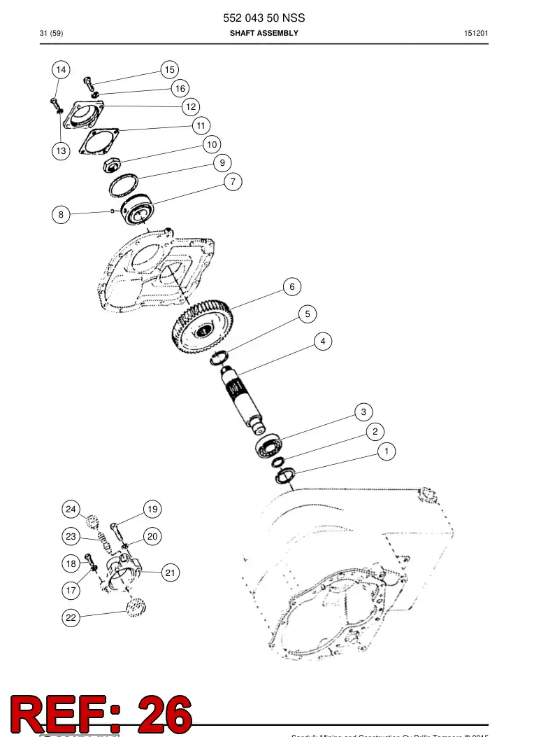 04700793 047 007 93 Gasket - Sandvik Technical Drawing