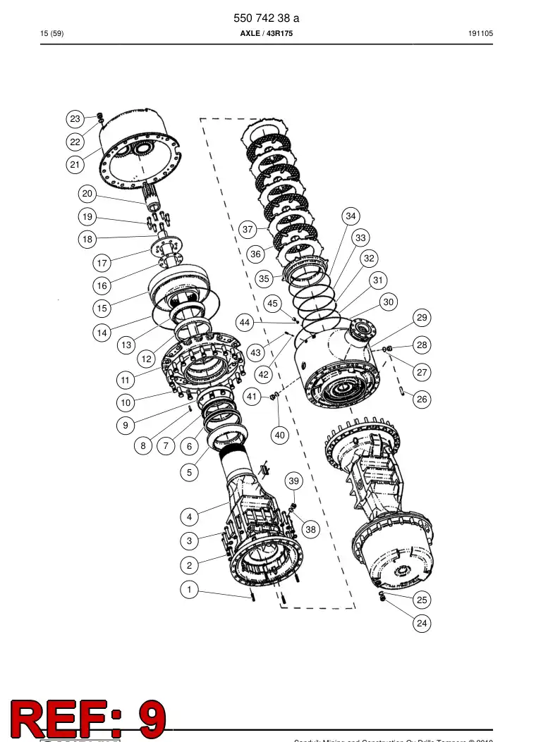 04700809 047 008 09 Cup, Bearing - Sandvik Technical Drawing