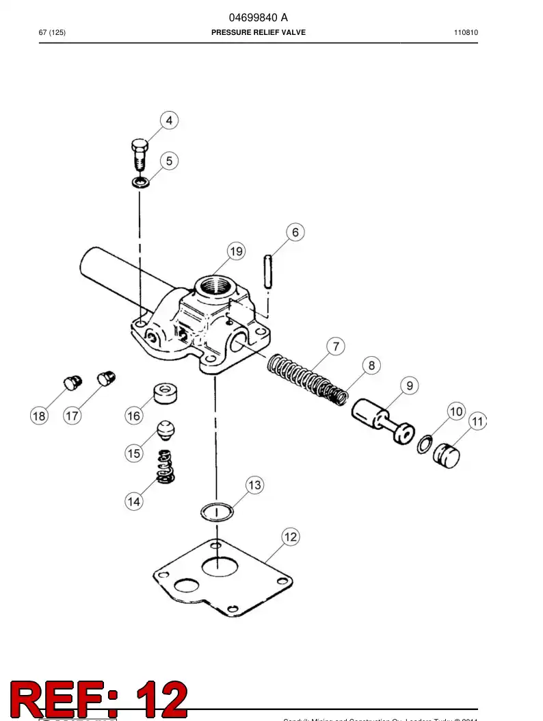 04700857 047 008 57 Seal - Sandvik Technical Drawing