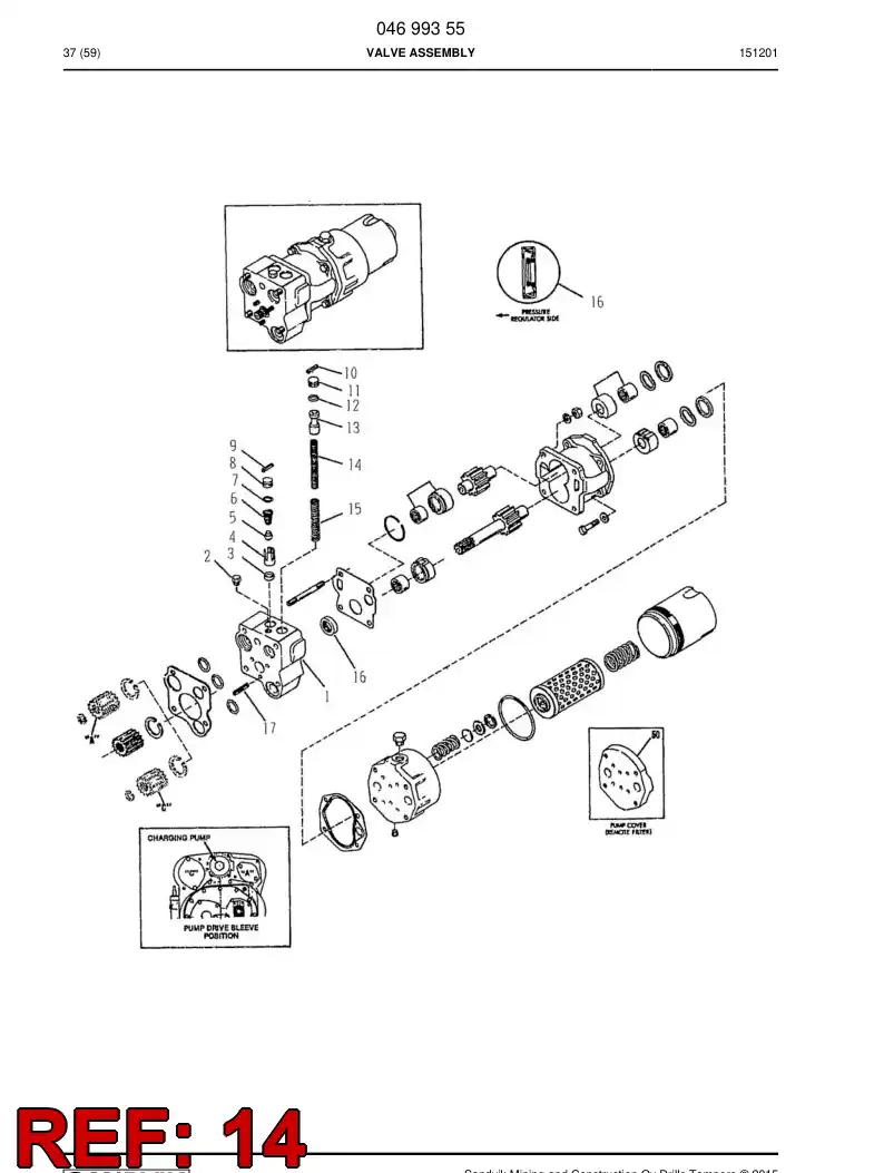 04700861 047 008 61 Spring - Sandvik Technical Drawing
