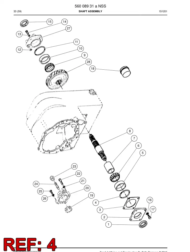 04700880 047 008 80 O-Ring - Sandvik Technical Drawing