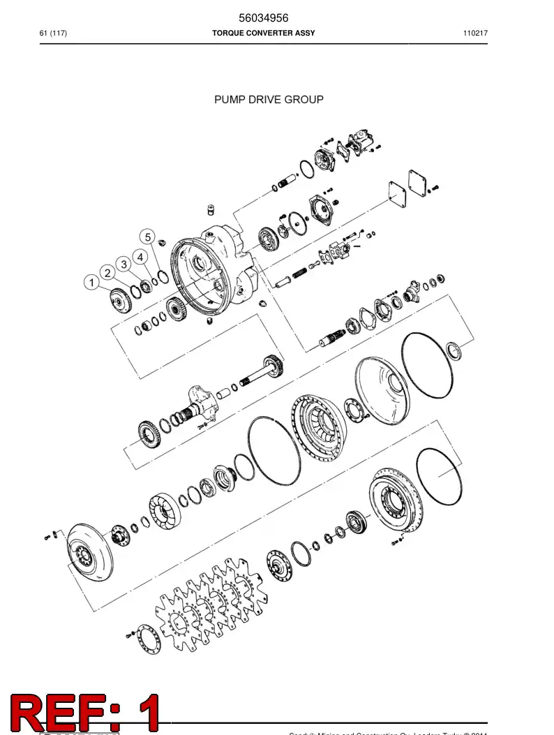 04700972 047 009 72 Gear - Sandvik Technical Drawing