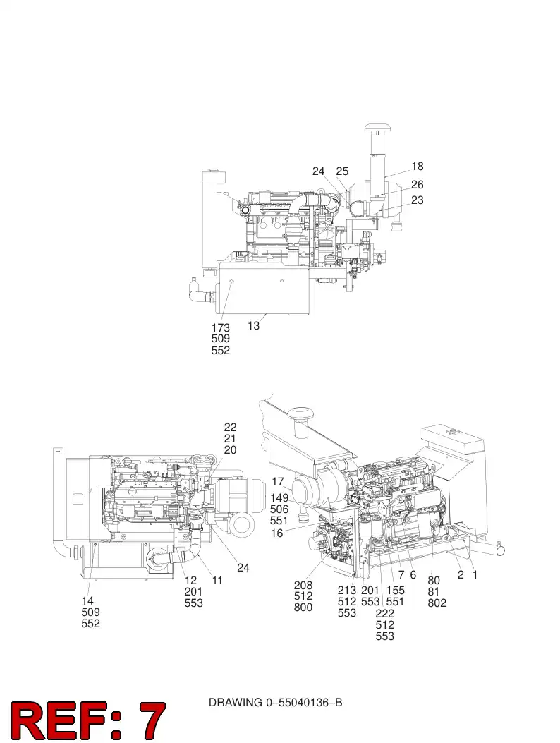 04701398 047 013 98 STARTING MOTOR - Sandvik Technical Drawing