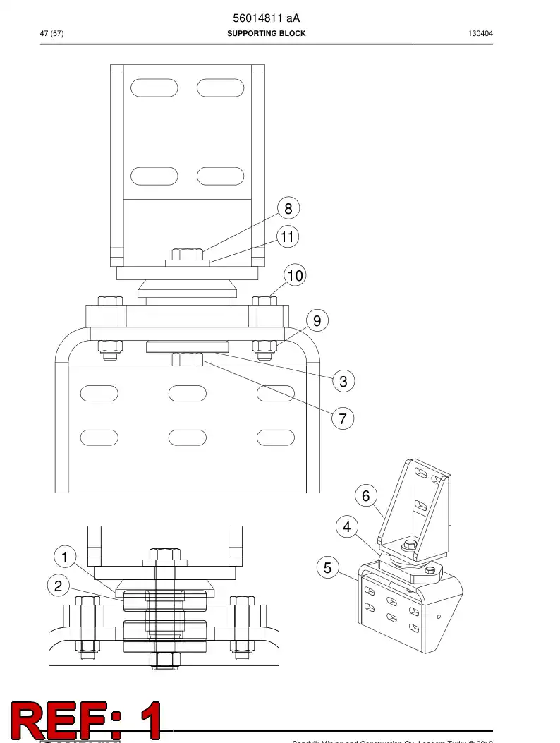 04701468 047 014 68 Flange - Sandvik Technical Drawing