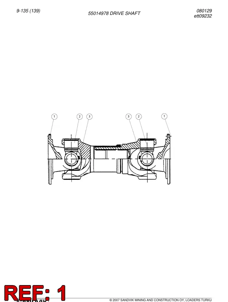 04704136 047 041 36 Flange - Sandvik Technical Drawing