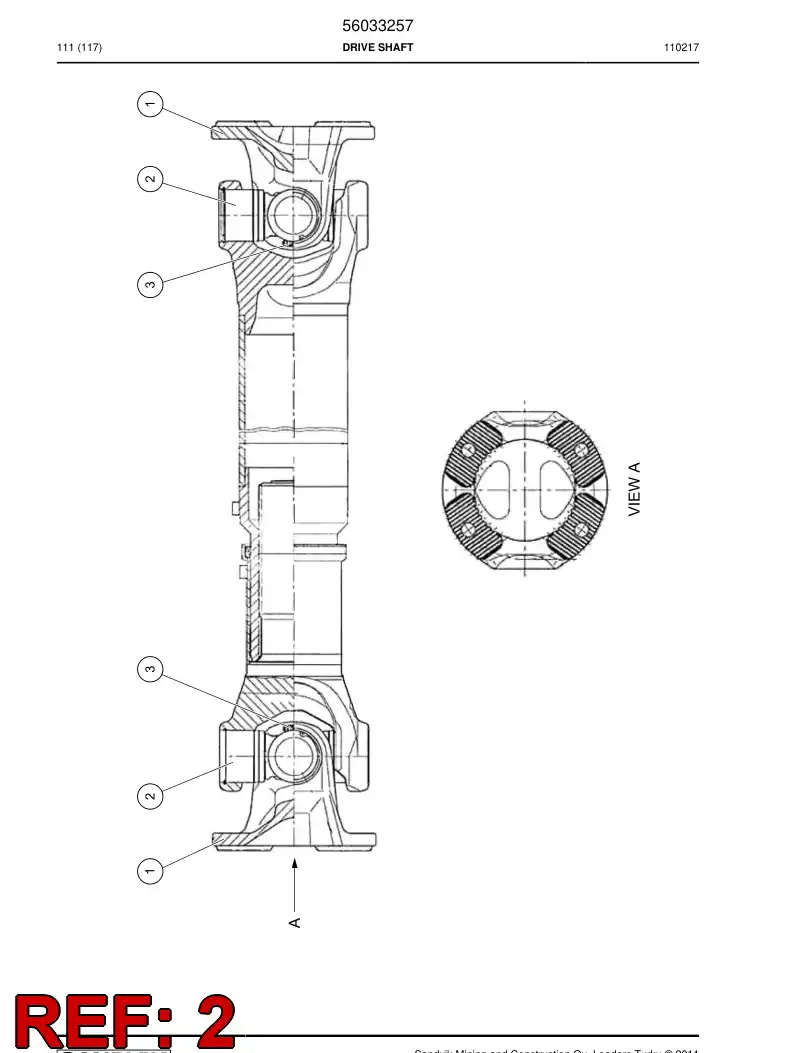 04704256 047 042 56 SEAL, Universal - Sandvik Technical Drawing