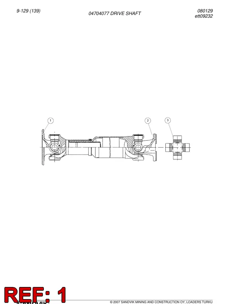 04704268 047 042 68 Flange - Sandvik Technical Drawing