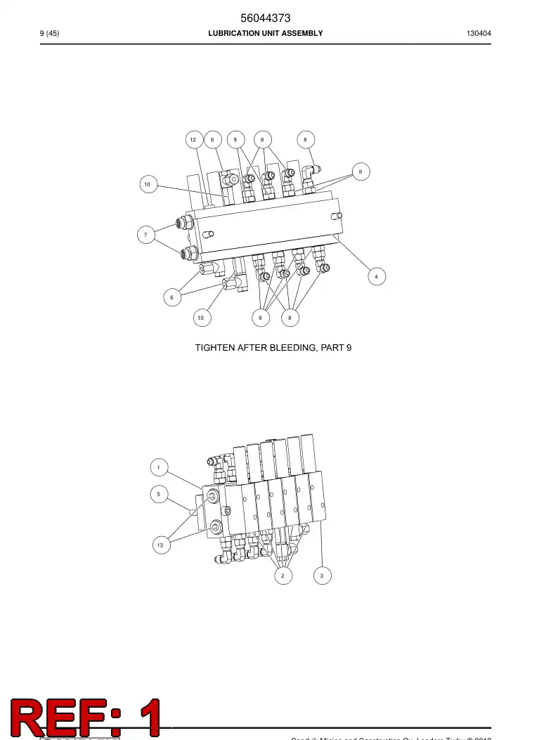 04705417 047 054 17 Plate, Base - Sandvik Technical Drawing
