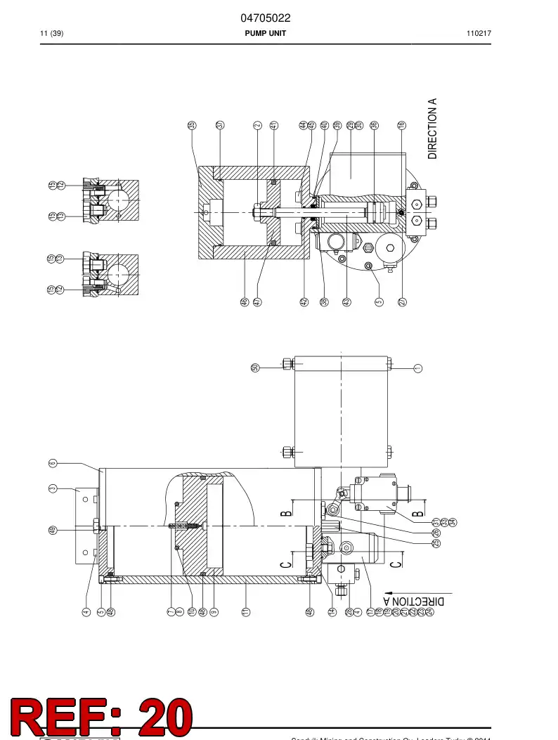 04705922 047 059 22 Filter element - Sandvik Technical Drawing