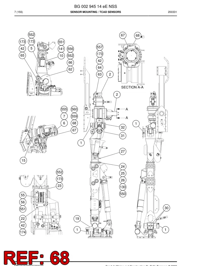 04705940a 047 059 40a Clamp, P - Sandvik Technical Drawing