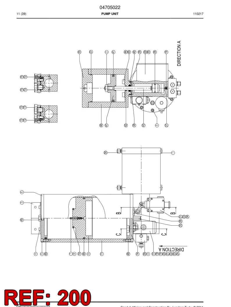 04705956 047 059 56 Seal kit - Sandvik Technical Drawing