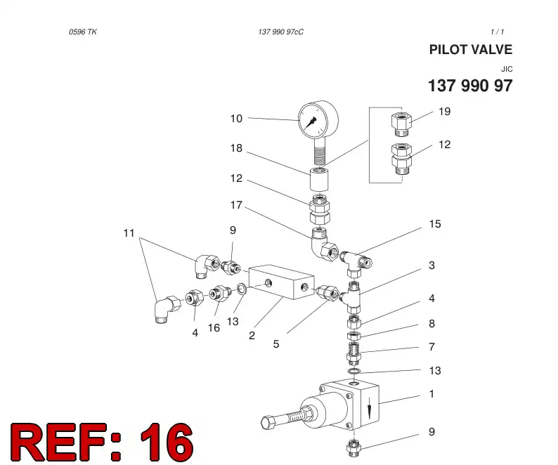 04714588 047 145 88 ORIFICE ADAPTER - Sandvik Technical Drawing