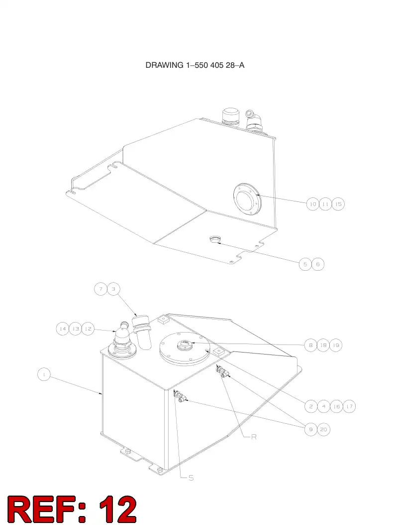 04723001 047 230 01 BREATHER - Sandvik Technical Drawing