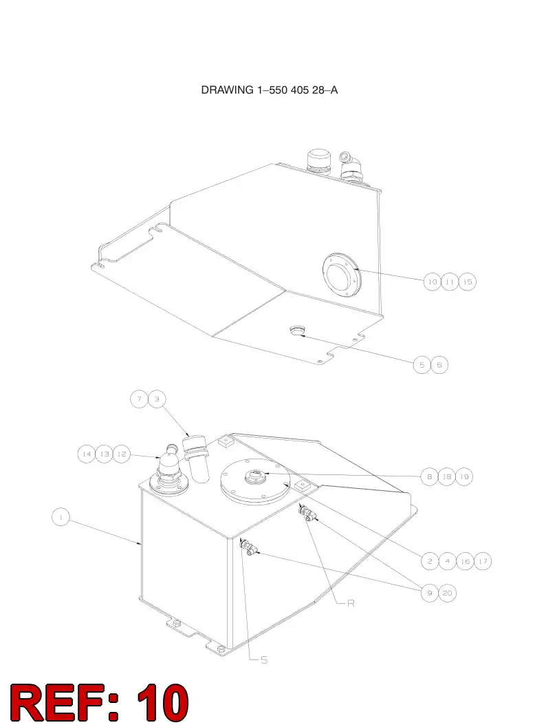04723002 047 230 02 FILLING DEVICE - Sandvik Technical Drawing
