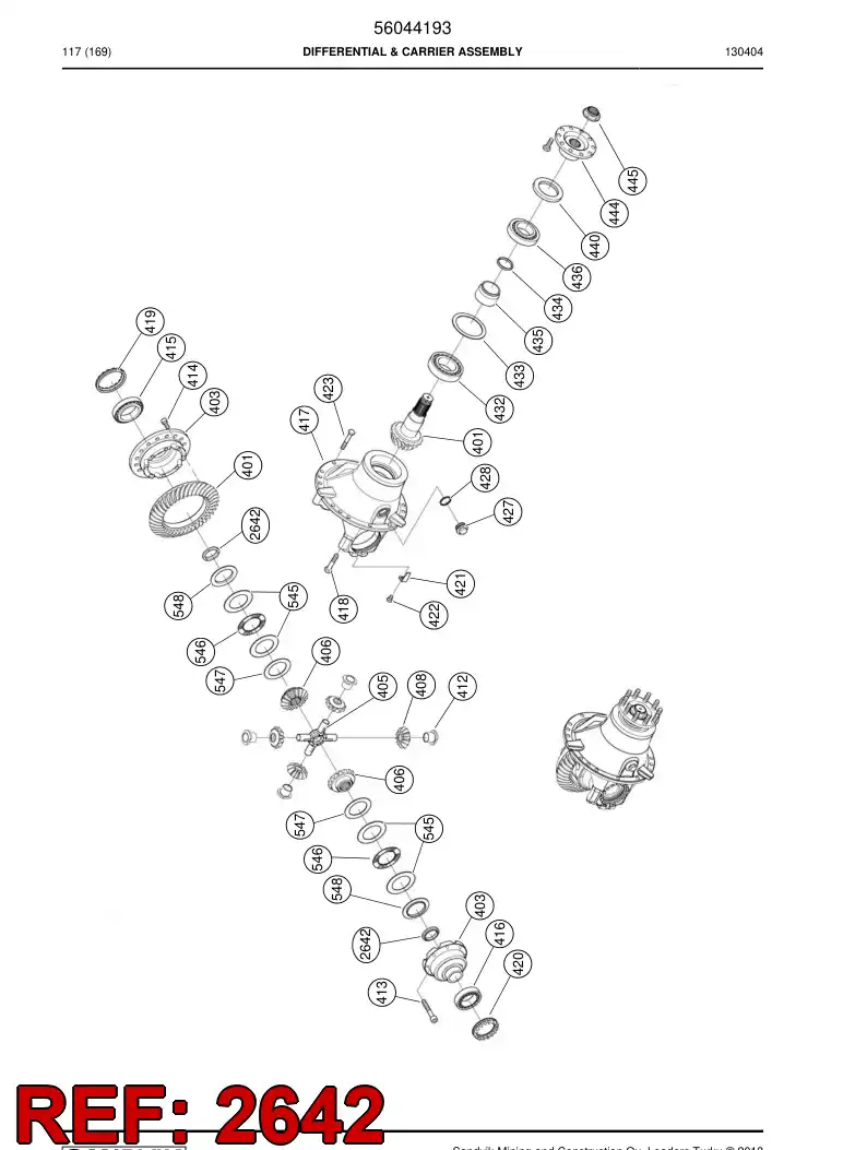 04732068 047 320 68 Back up ring - Sandvik Technical Drawing