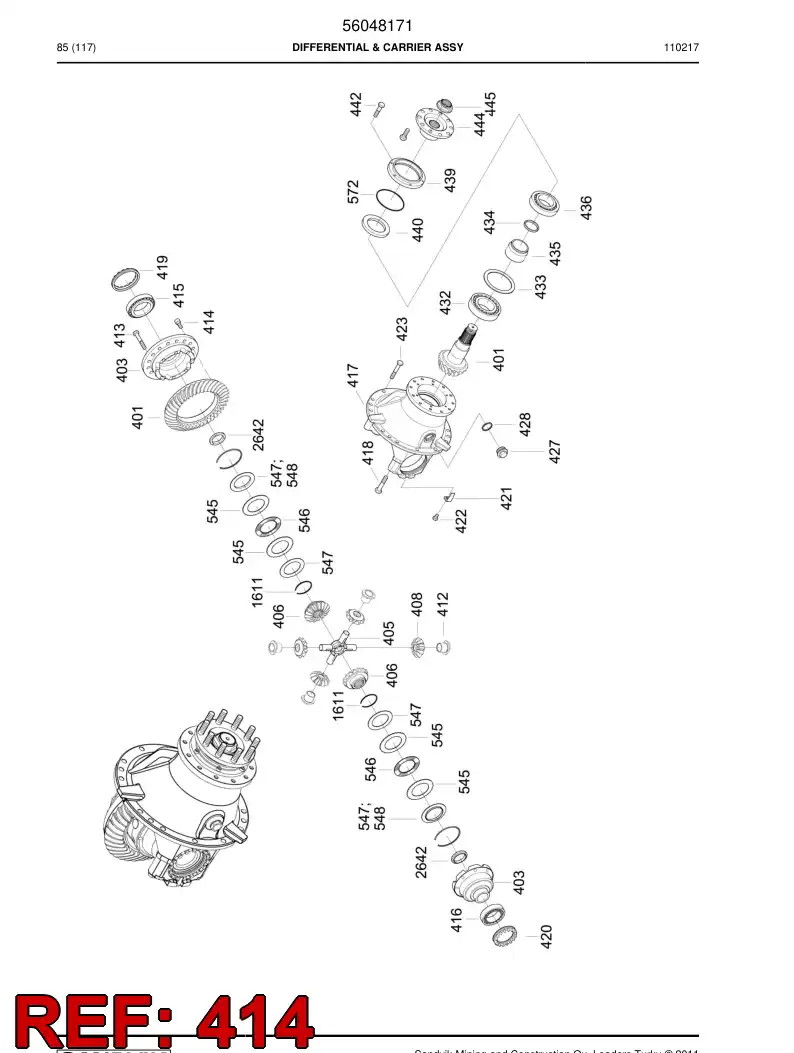 04732158 047 321 58 Screw - Sandvik Technical Drawing
