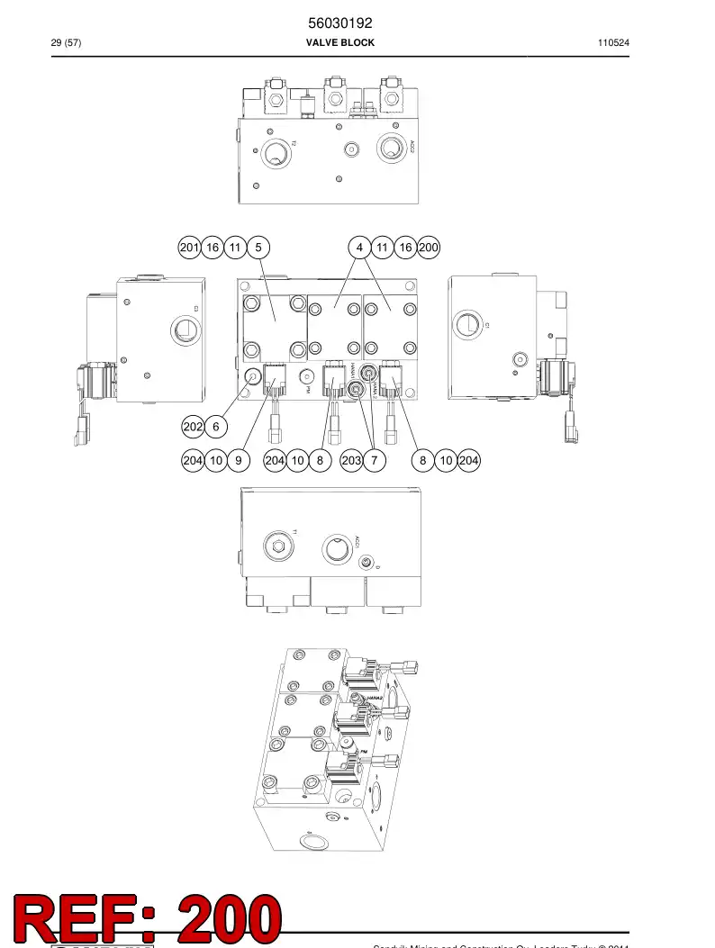 04760572 047 605 72 Seal kit - Sandvik Technical Drawing