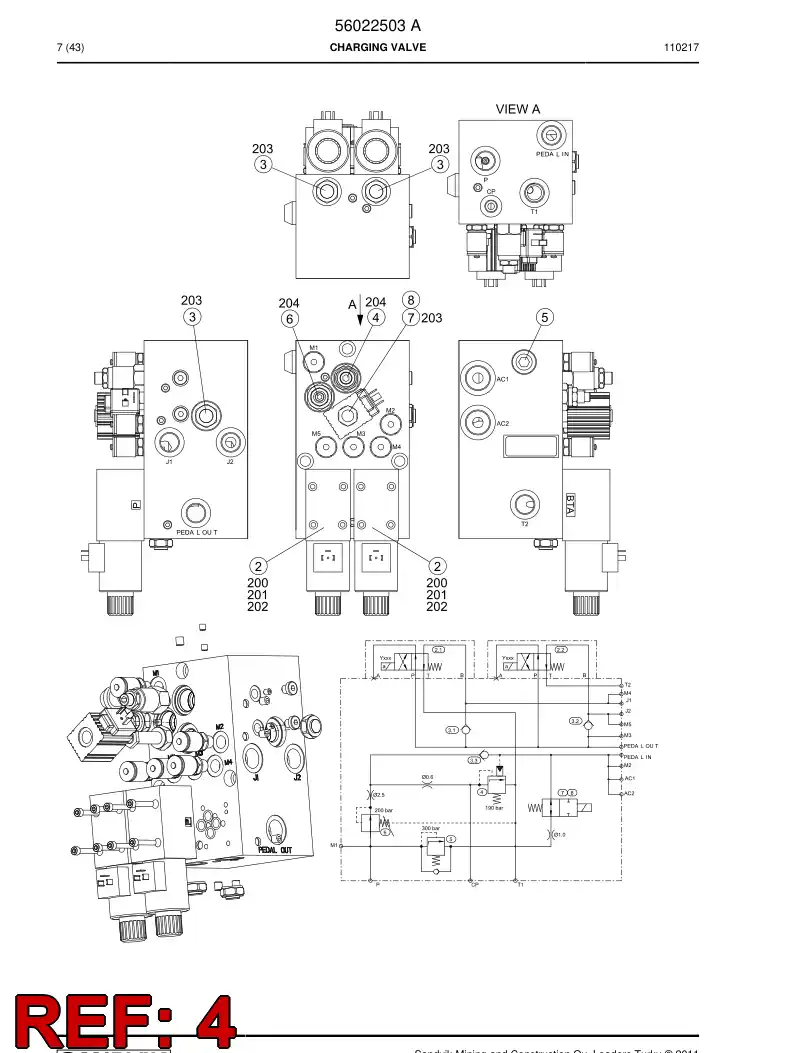 04762065 047 620 65 Valve, Pressure Relief - Sandvik Technical Drawing