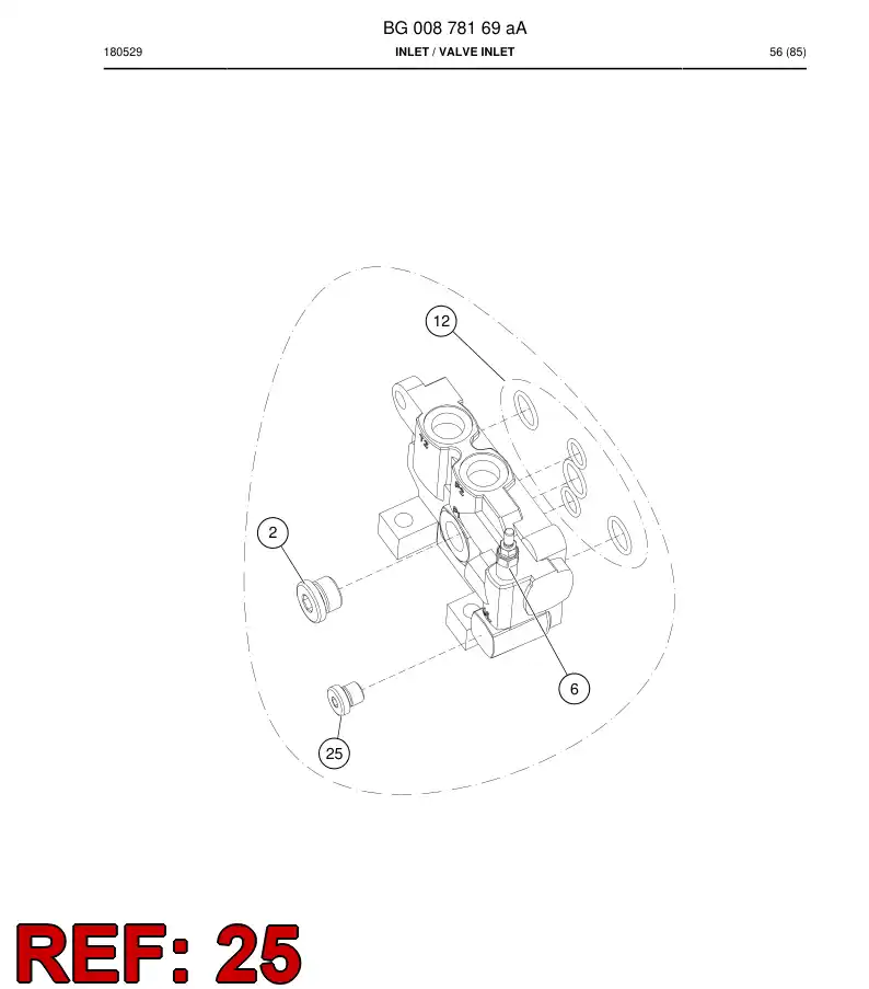 04762066 047 620 66 Plug - Sandvik Technical Drawing