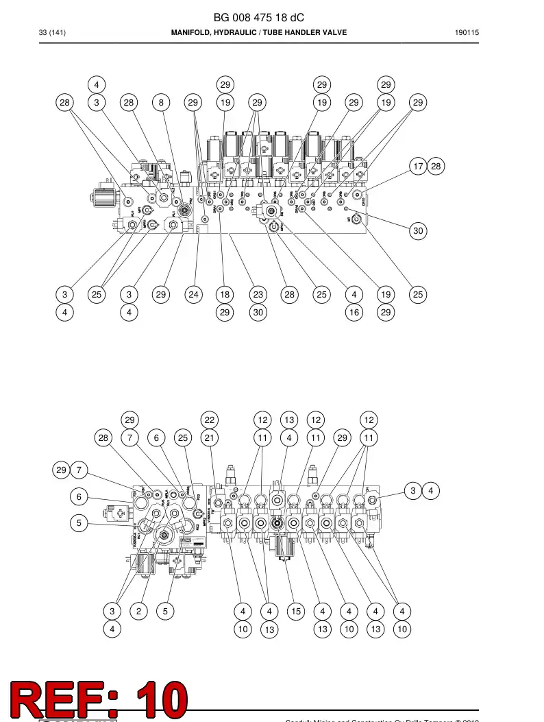 04762086 047 620 86 Seal Kit - Sandvik Technical Drawing