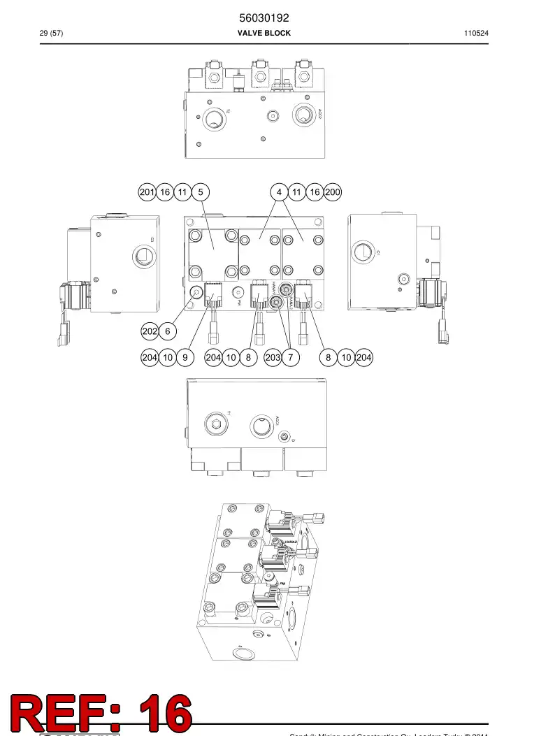 04762139 047 621 39 Nozzle - Sandvik Technical Drawing