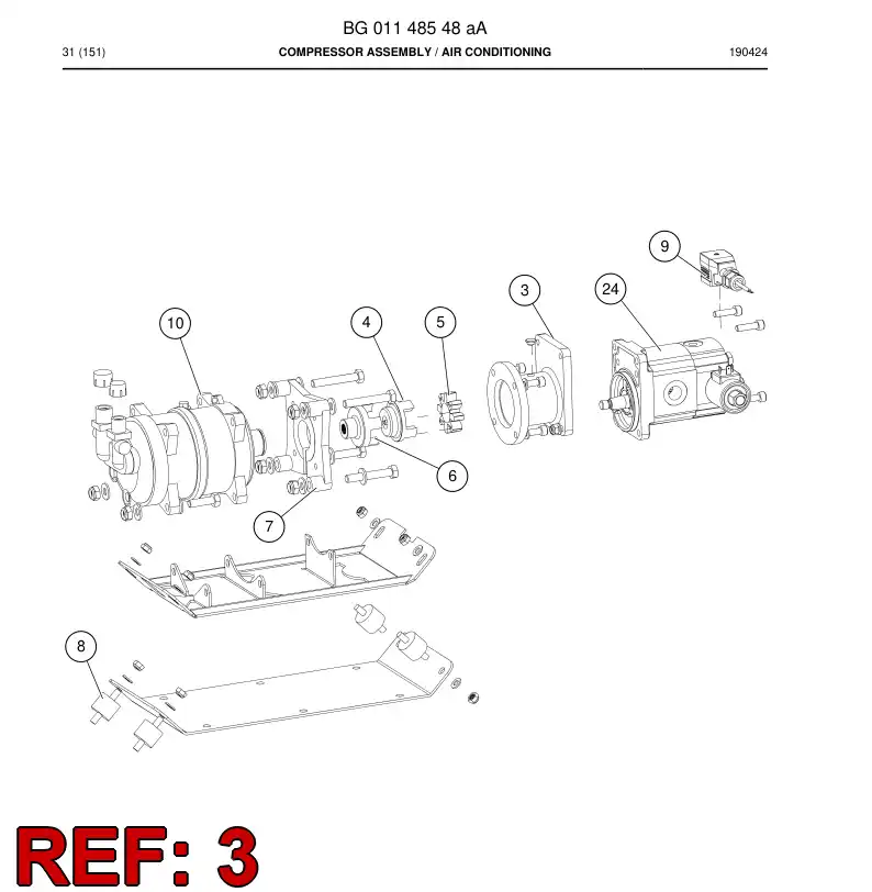 04762156 047 621 56 Housing, Coupling - Sandvik Technical Drawing