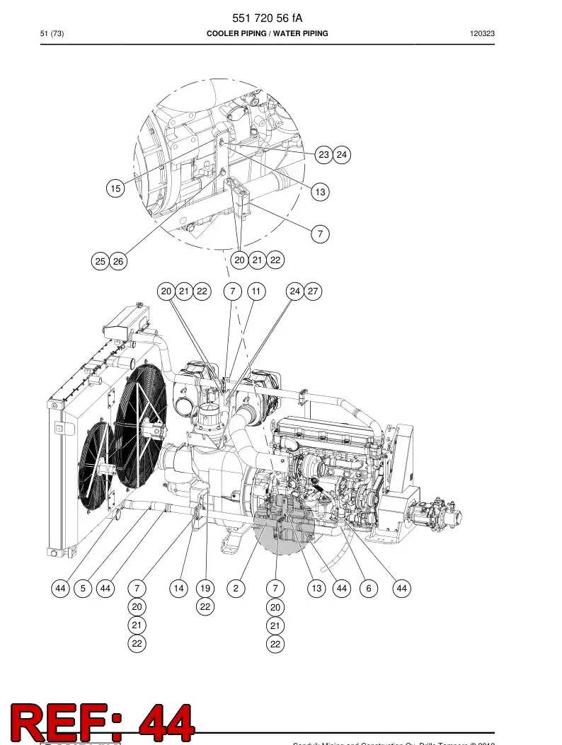 04790116 047 901 16 Clamp, Hose - Sandvik Technical Drawing