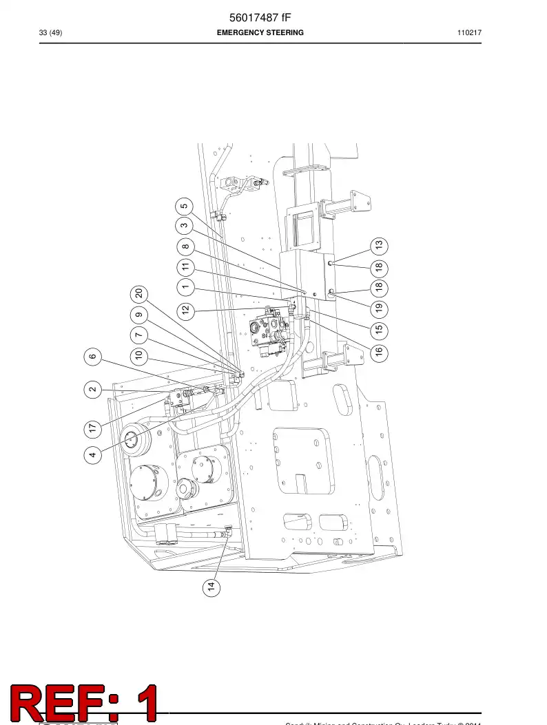 04791656 047 916 56 Hydraulic pump assembly - Sandvik Technical Drawing