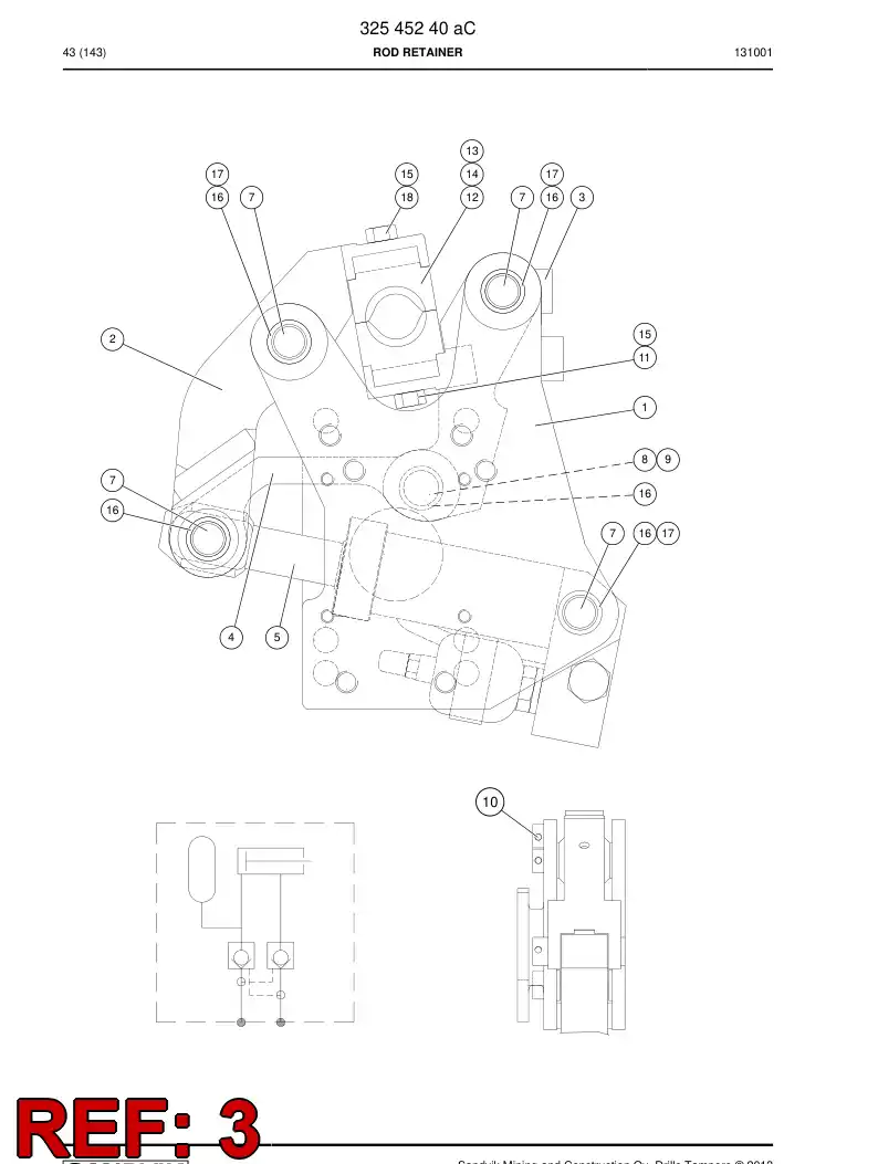 04817648b 048 176 48b Bushing, Bearing - Sandvik Technical Drawing