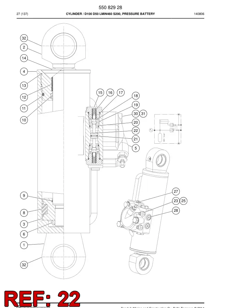 04817928 048 179 28 CARRETEL - Sandvik Technical Drawing
