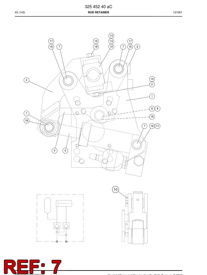 04818248 048 182 48 Pin - Sandvik Technical Drawing