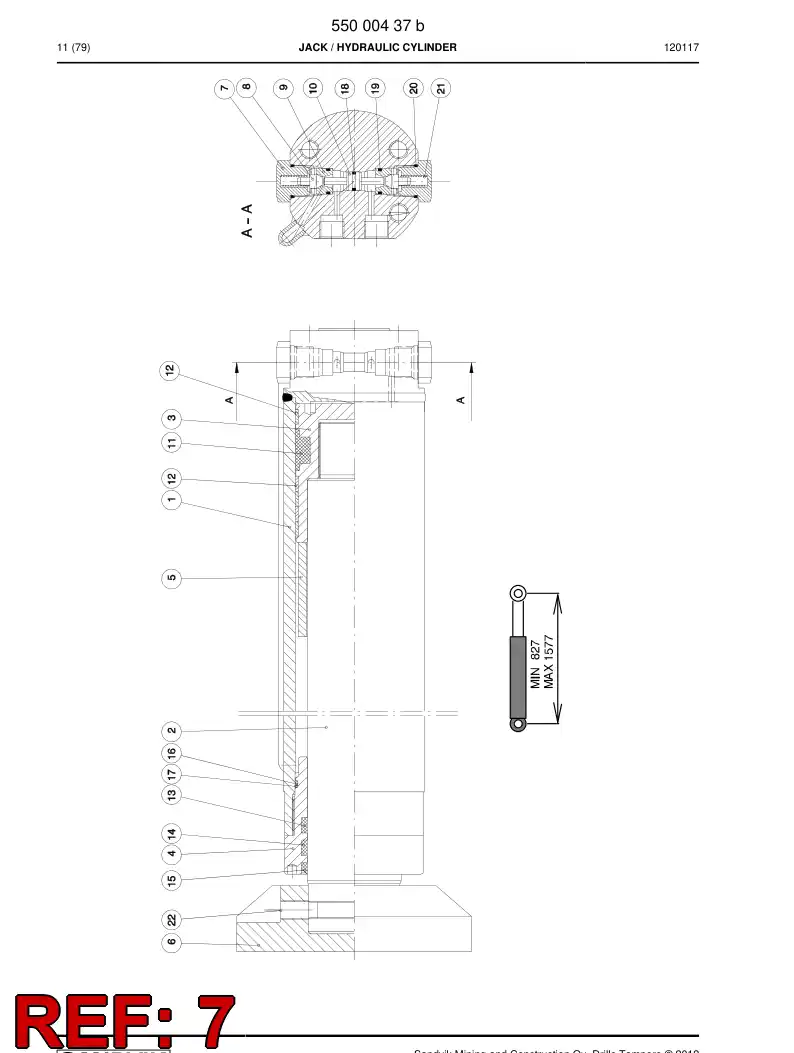 04828688a 048 286 88a Plug - Sandvik Technical Drawing