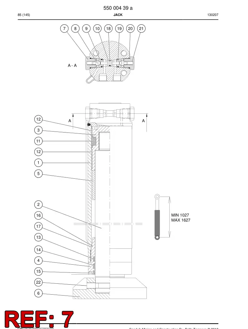 04828688d 048 286 88d Plug - Sandvik Technical Drawing