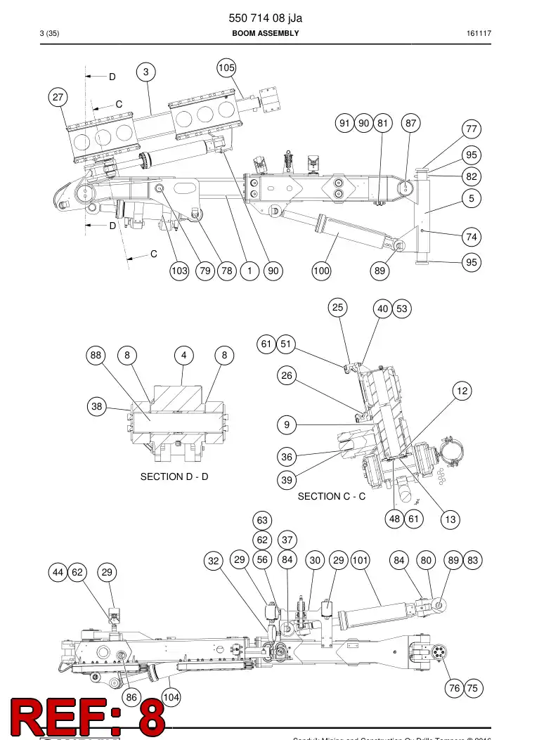 04859398b 048 593 98b Spacer - Sandvik Technical Drawing