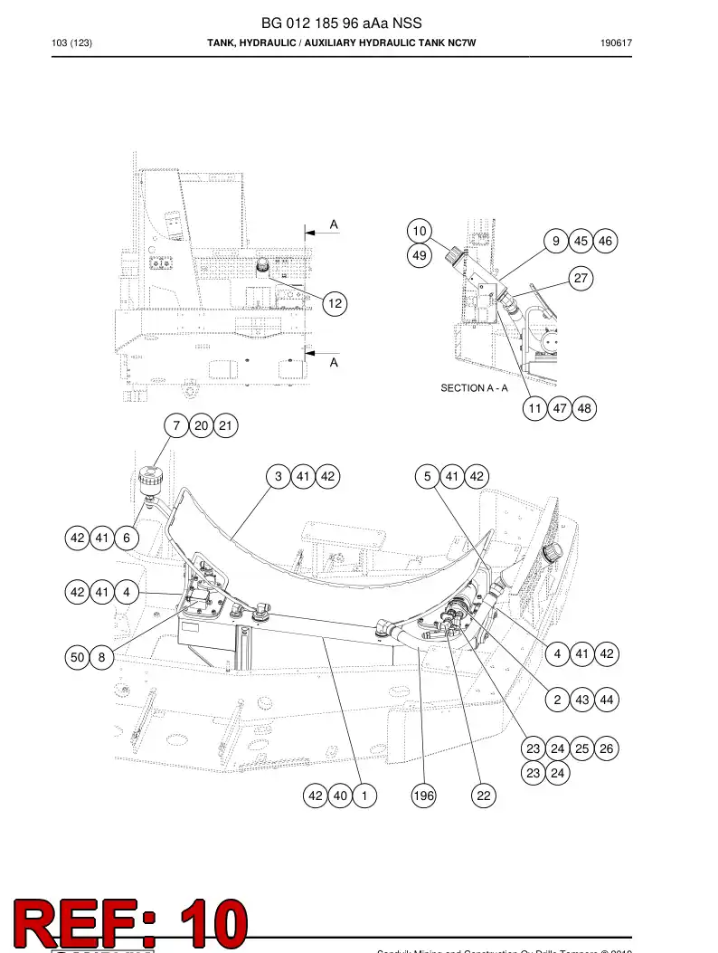 04910091a 049 100 91a Cover - Sandvik Technical Drawing